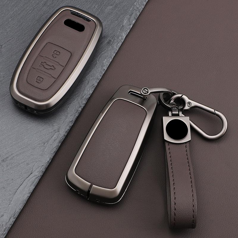 Car Key Case Holder Cover for Q3 Q5 Q8 Q7 Sline C5 C8 A4 B6 B7 B8 B9 TT 80 S6 A1A4 B8 A5 A6 A7 A8 D5 TT 8P 8L Accessories