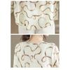 DIMANAF 2026 Women Plus Size New Summer Blouse Shirt Thin Casual Loose Lady Tops Print Shirts