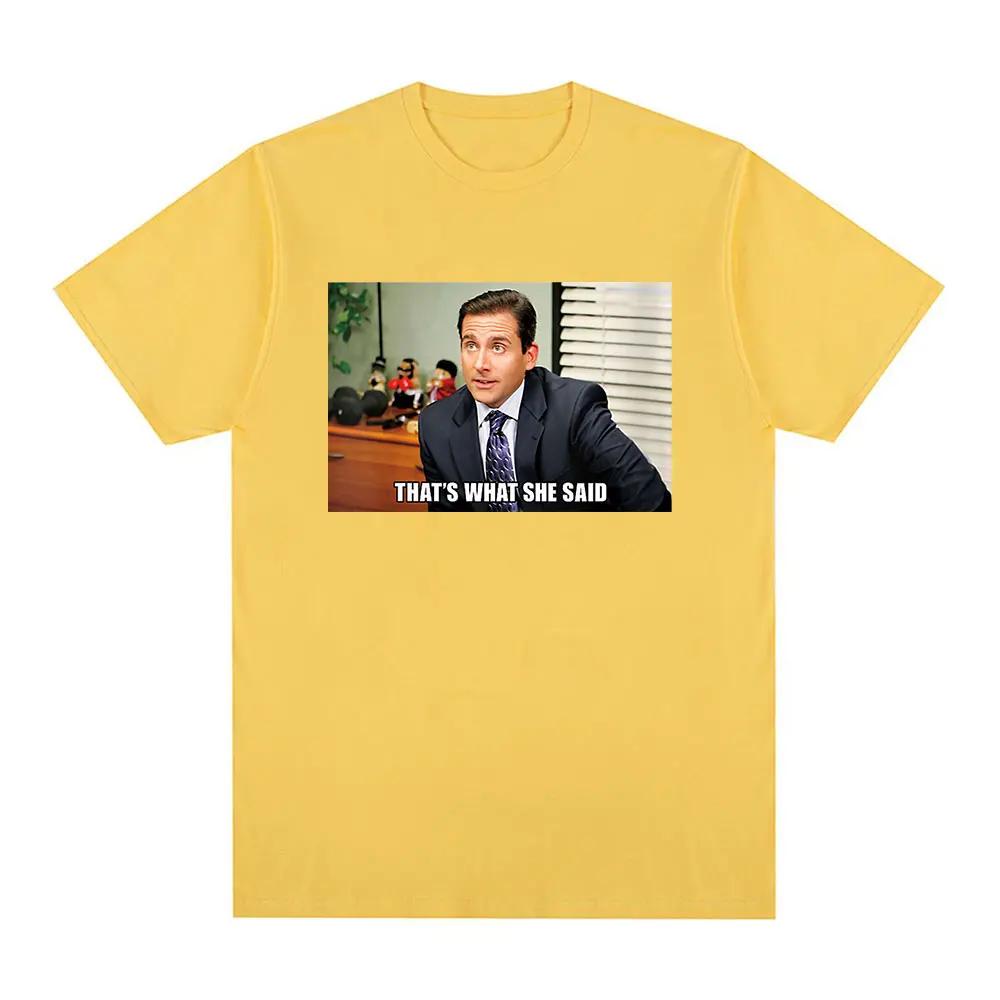 Michael Scott That's She Said T-shirt TV Series Office Dwight Schrute Jim Halpert T-shirt Short sleeved Women's T-shirt