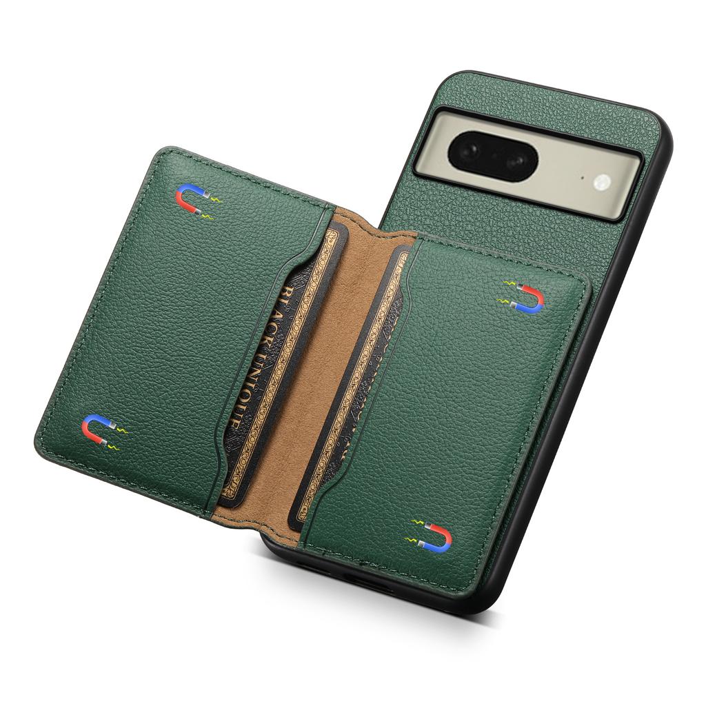 For Google Pixel 8 Case Calf Texture PU Leather Coated TPU+PC Mobile Phone Cover