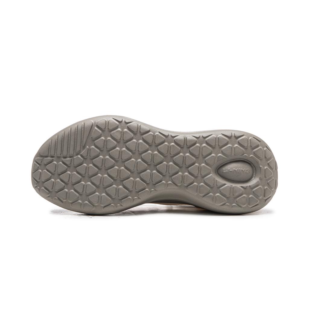 Li Ning Cushioning Slip Resistant Abrasion Resistant Lightweight Low top Casual Shoes Women's Greige AGLW050-2