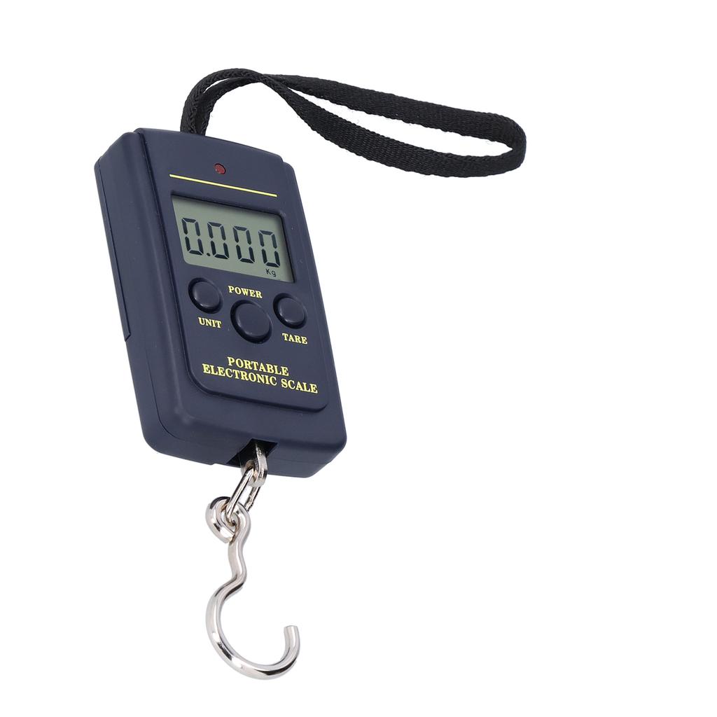 Portable Electronic Scale Mini Square 50kg-10g Weighting Steelyard with Hanging Hook WH‑A01L