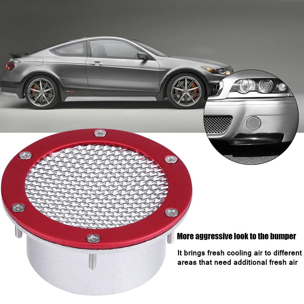 Uniwersalna kratka wlotu powietrza do zderzaka samochodowego. Zderzak wlotu zderzaka do wlotu zimnego powietrza (Czerwony)