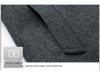Men's Mid-Length Stand-up Collar Wool Blend Overcoat - Non-Iron Fashion Outerwear for Autumn/Winter 2020