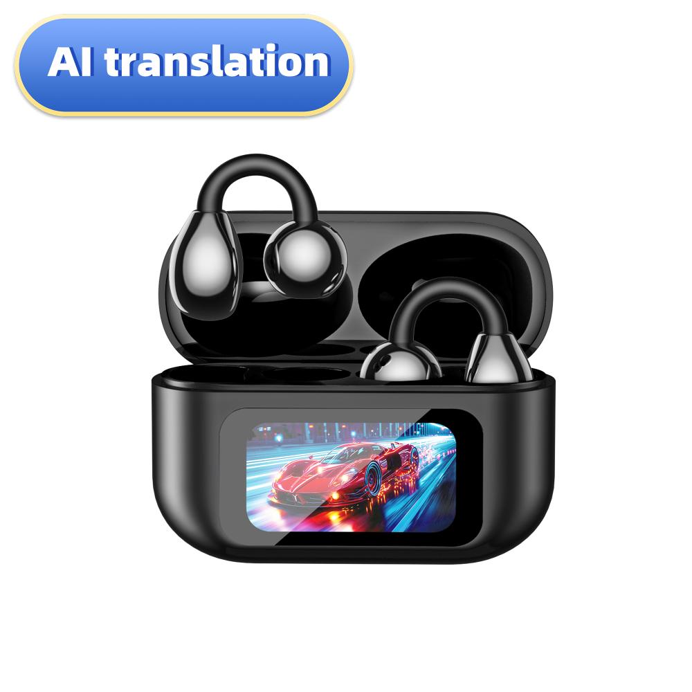 Clip on Bluetooth earphones Wireless Ear Clip Earphones Languages AI Real Time Translation Headphones Smart Bluetooth Earbuds