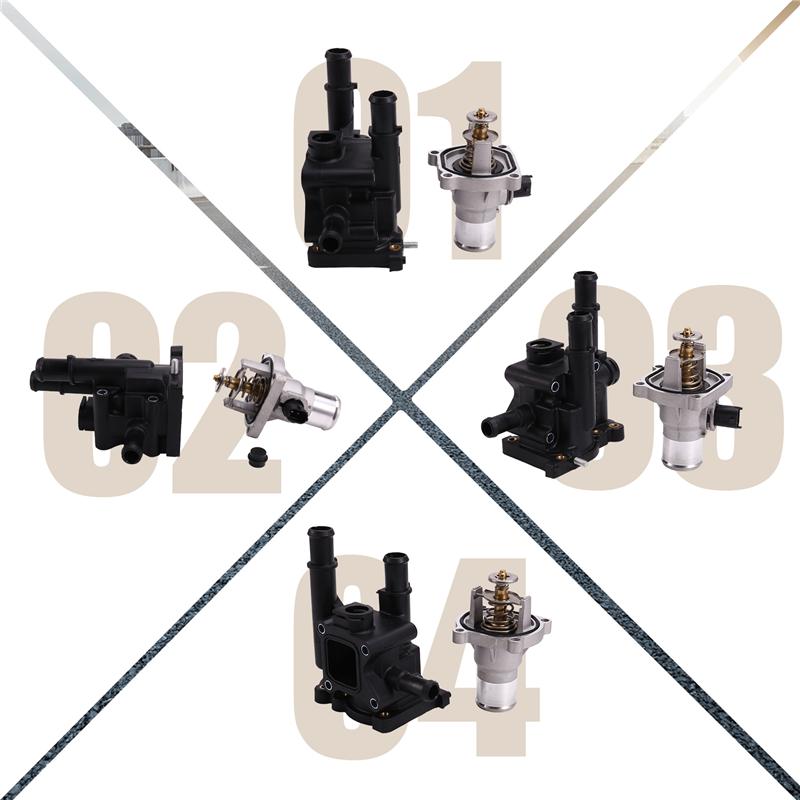 A58X-Engine Coolant Thermostat And Housing/Cover Assembly 96984104 96984103 For  Cruze Sonic Aveo Pontiac Astra как