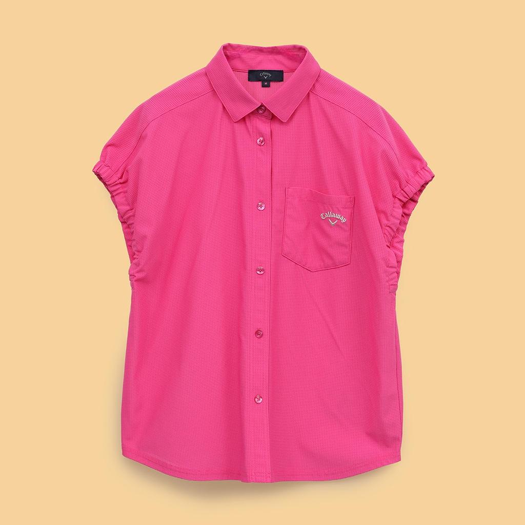 French Sleeve Shirt for Kazaana Mesh Golf C25134209 S [Callaway] Women's (Suitable Setup) / / 1092_Pink