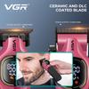 Original VGR V-886 S2 High-end Hair Clipper Set Alloy Blade Hair Trimmer Metal Body Oil Head Carving Push Shear with LED Digital Display Home Razor