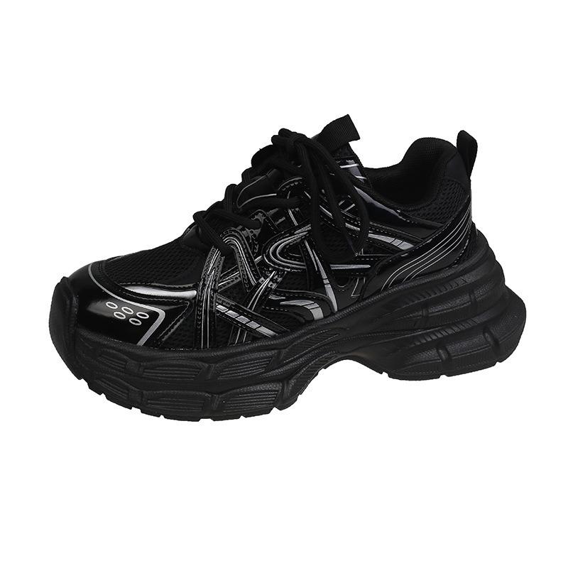 Ster platform dad schoenen nieuw veelzijdig en lichtgewicht muffin binnenhoogte-verhogende dad schoenen sport kleine witte schoenen