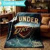 1PC Custom Name Blanket Oklahoma Sports Team Flannel Blankets Patterns Throw Blanket All-Season Soft Gift for Couch, Bed, Camping, Birthday Gifts