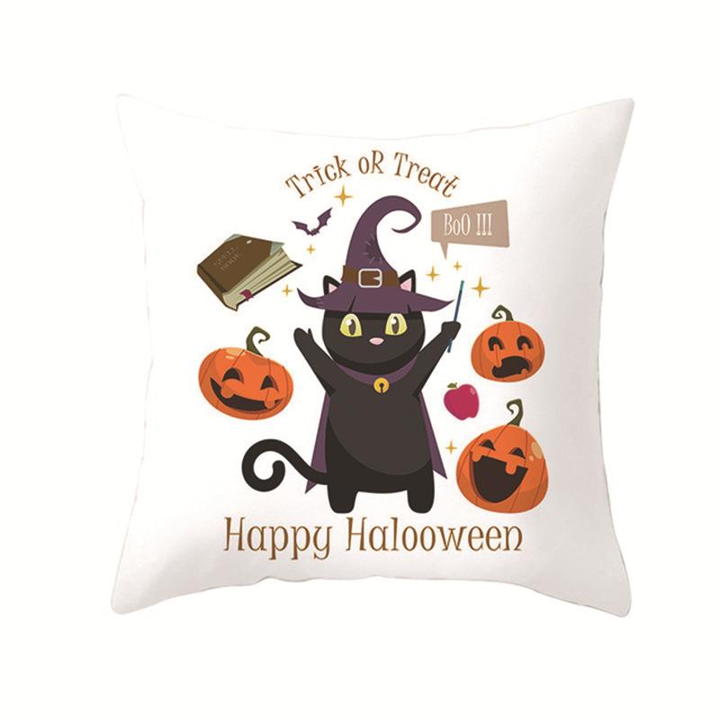 Halloween Pillows, Pumpkin and Black Cat Series Pillow Cases, Holiday Decoration Pillow Cases
