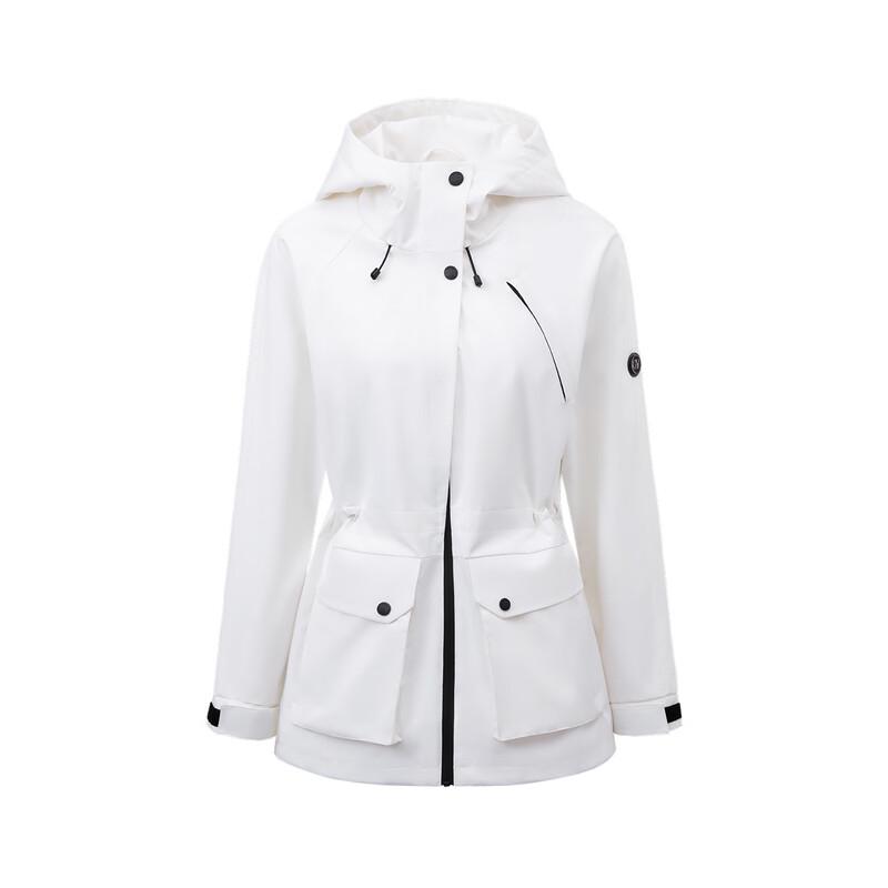 GIOVANNI VALENTINO Women's Hooded Mid-Length Windbreaker
