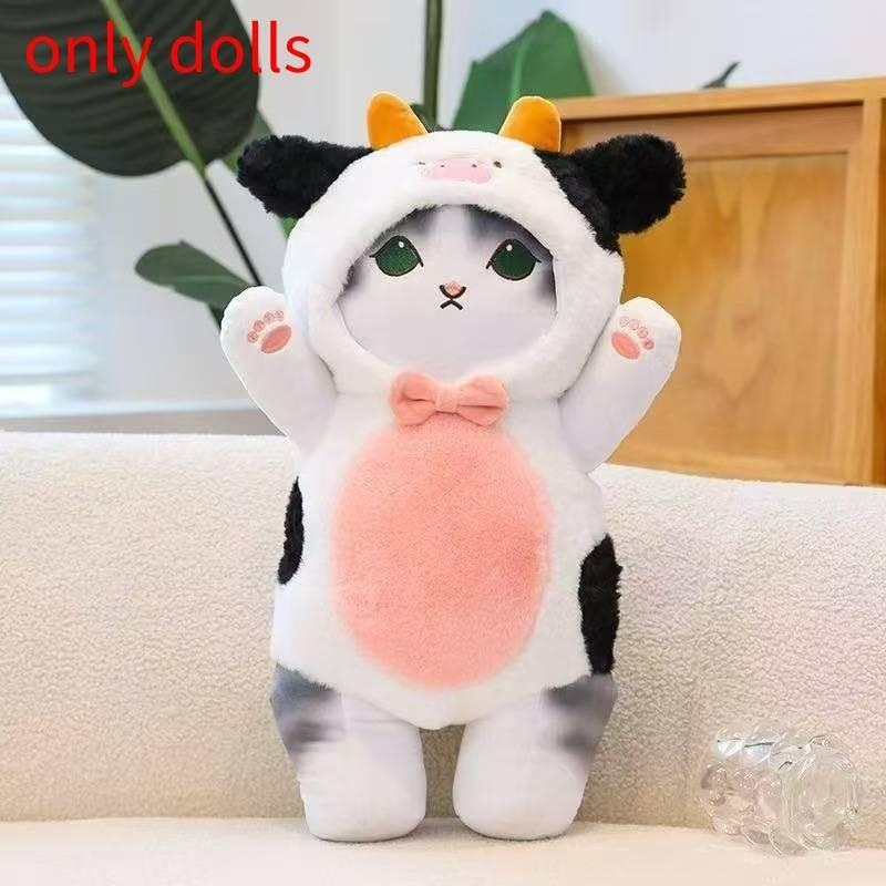 Cartoon Cat Mofusand Plush Toy With Become Panda Rabbit Bear Cow Design Gift For