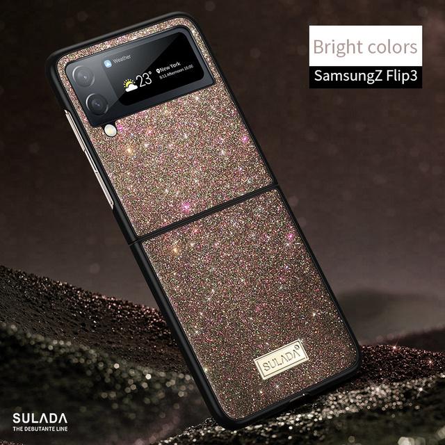 

Чехол для Samsung Galaxy Flip 3 Flip3 5g, блестящий милый защитный чехол для девочек и женщин для Galaxy Flip 3 5g Z Filp 3