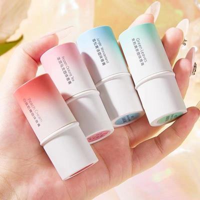 Empfehlenswerter, beliebter fester Balsam-Stick in Macaron-Farbe, tragbar, tragbares Parfüm, langanhaltender Blumen- und Fruchtduft, Balsam für männliche und weibliche Studenten