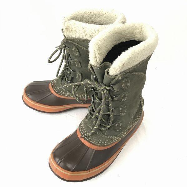 

Vintage 80s-90s/LL Bean/Leather Snow Boots/21.5cm/Khaki/Waterproof/Outdoor/USA Brand