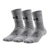 Under Armour Ankle Socks Unisex 3 Pack Gray 22610208-012-3