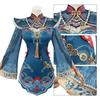 Naraka: Bladepoint Cosplay Costume Little Zombie Jade Linglong Ink Traveling Robe Cosplay Outfit Anime Costume