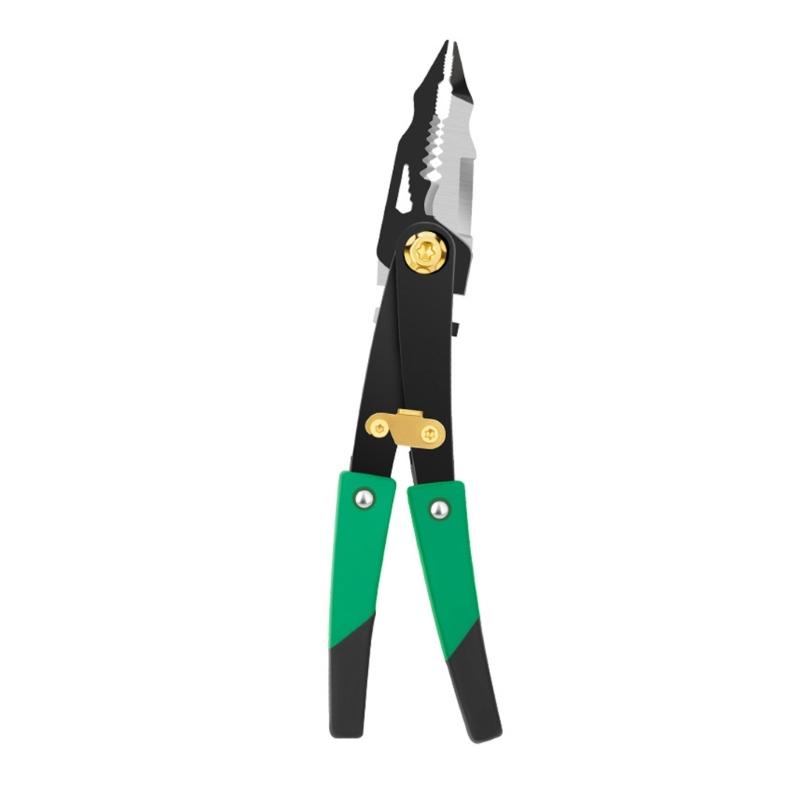 

Professional Electrician Tool Double Purpose Wire Stripping And Metal Cutting Built In Safety Lock Sturdy Carbon Steel Blade 1