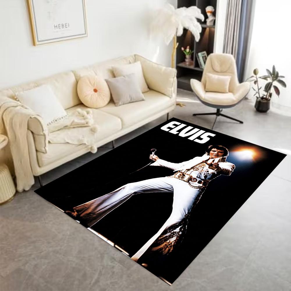 Elvis Presley Performance Teppich Büro Teppich Perfekt für Arbeitszimmer Spielzimmer Raum dekorieren Eingangsbereich Rutschfester Teppich Büros dekorieren