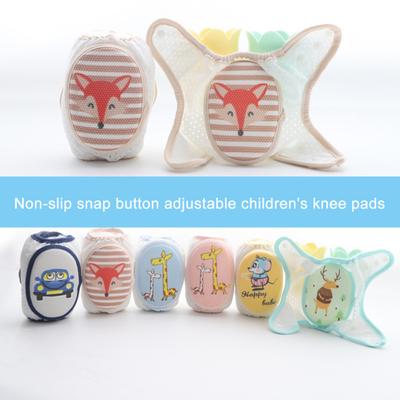 2 Stücke Baby Knieschützer Cartoon Druck Atmungsaktives Mesh Dünne Baby Rutschfeste Arm Beinlinge für Kleinkind