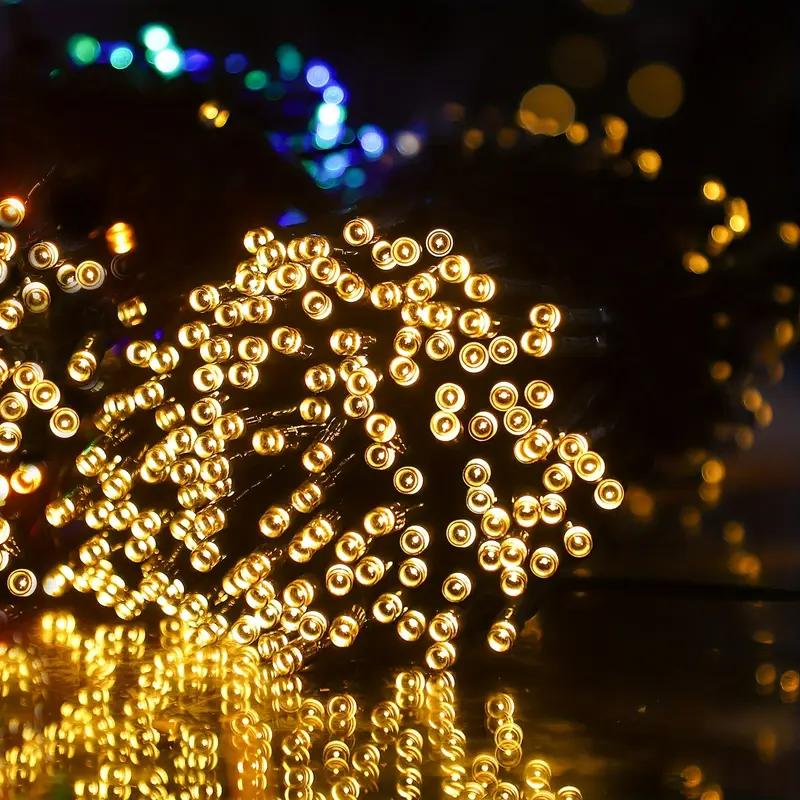 8 Modes of Solar String Lights Outdoor Fairy Garland Lights Christmas Party Decorations Halloween Decorations Outdoor Lights