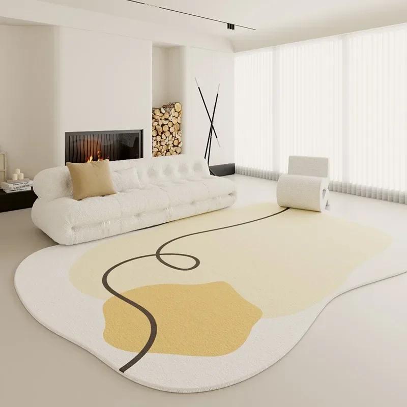 Modern Style Living Room Decoration Soft Carpet Irregular Shapes Rugs for Bedroom Fluffy Soft Lounge Floor Mat Home Washable Rug