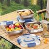 Stainless Steel Food Preservation Box Leakproof Lunch Box Food Storage Box  Camping Picnic