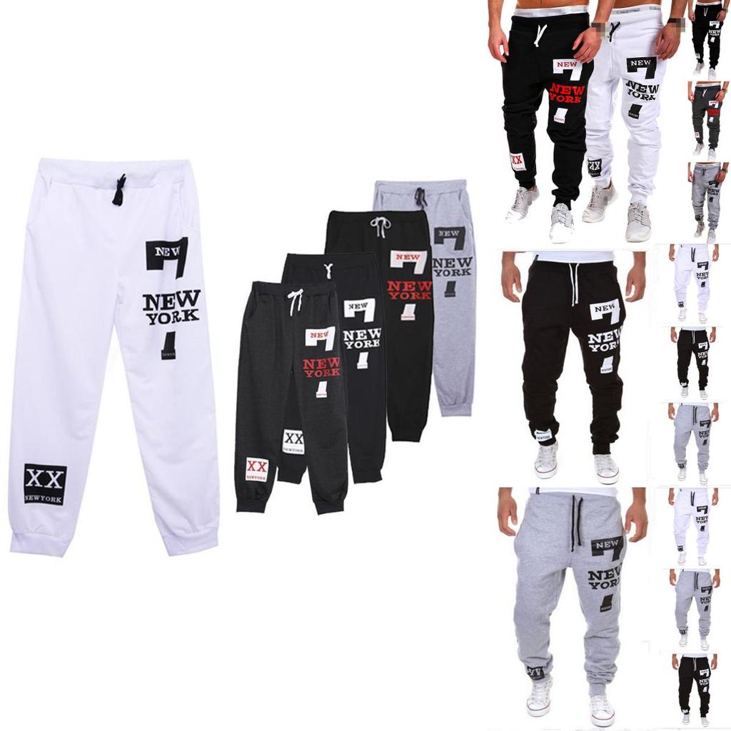 Mens Tracksuit Sport Gym Slim Fit Skinny Jogging Pants With Soft Polyester Material