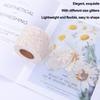 Tulle Roll 10 Yards Embroidered Sequins Flowers Mesh Ribbon Decorative Craft AccessoriesBeige