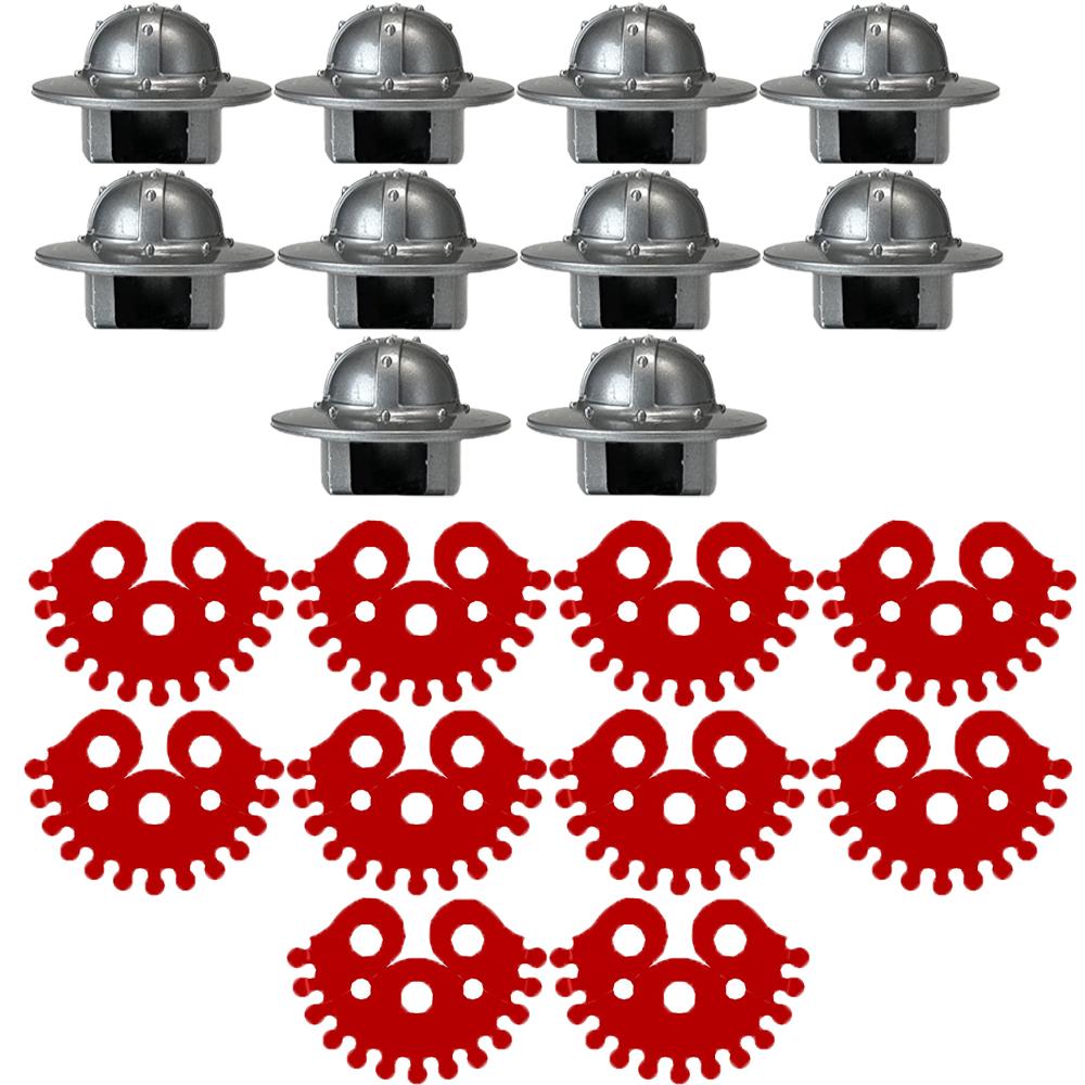 MOC Accesorii Personaj Blocuri de Construcție Soldat Medieval Glugă Purtând Palton Pelerină Robă de Luptă Mini Cărămidă Jucărie Băiat Cadou K034 DIY