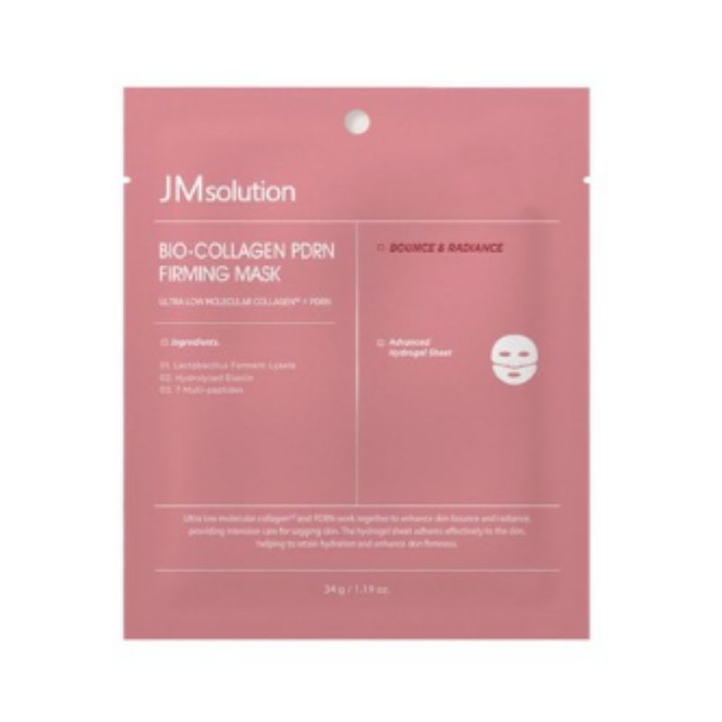 JMsolution Bio Mask Pack Sheet Mask Set Hydrating Brightening Firming Facial Mask Four Sheets Collagen PDRN Firming