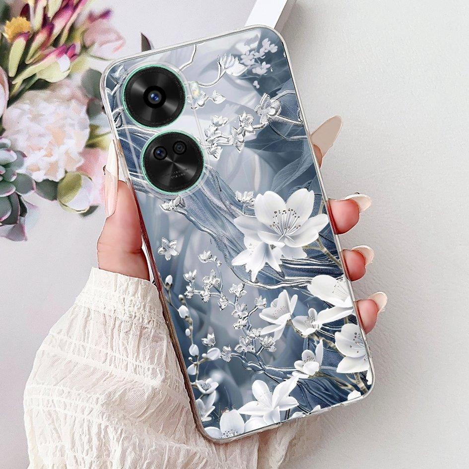 

For Huawei Nova 11 SE Case Nova 12 SE Cover BNE-LX1 Funda Fashion Flower TPU Soft Silicone Phone Case For Huawei nova 12SE Shell Huawei Nova 12 SE