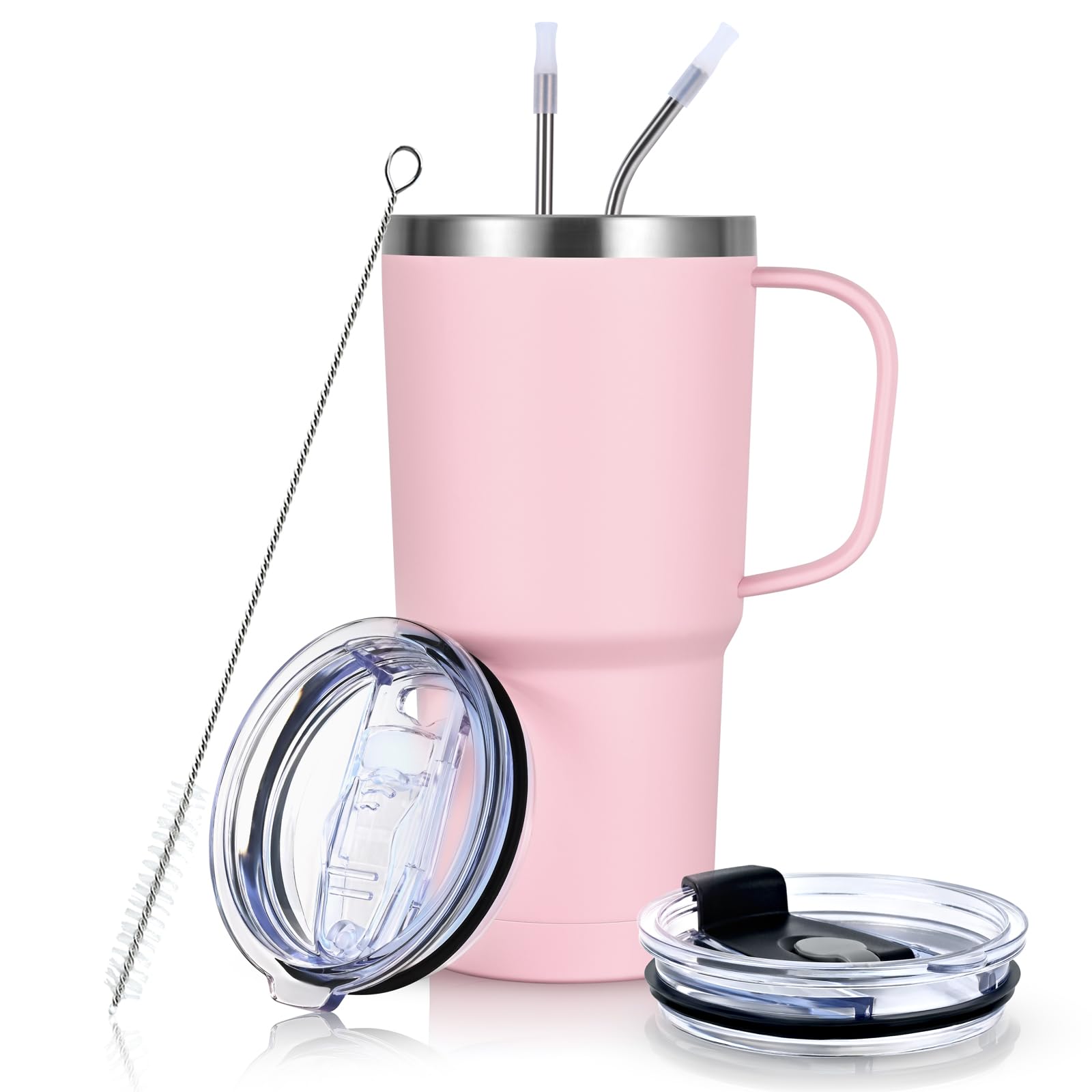 

Livole Вакуумная изоляция Нержавеющая сталь Кофе Держит горячим или Большой с кружкой Портативный с Большой Двойной с Газированный Горный Светло-розовый Кружка, Чашка,