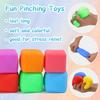 5/15/30PCS 3cm Rainbow Tofu Stress Balls Sensory Toys Decompression Slow Rebound Stress Relief Fidget Toys for Kids Adult Gifts