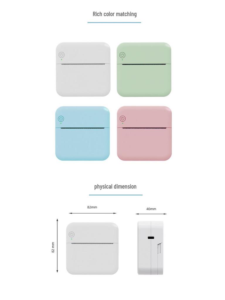Portable Bluetooth Thermal Mini Printer for Receipts & Inventory with Wireless Printing