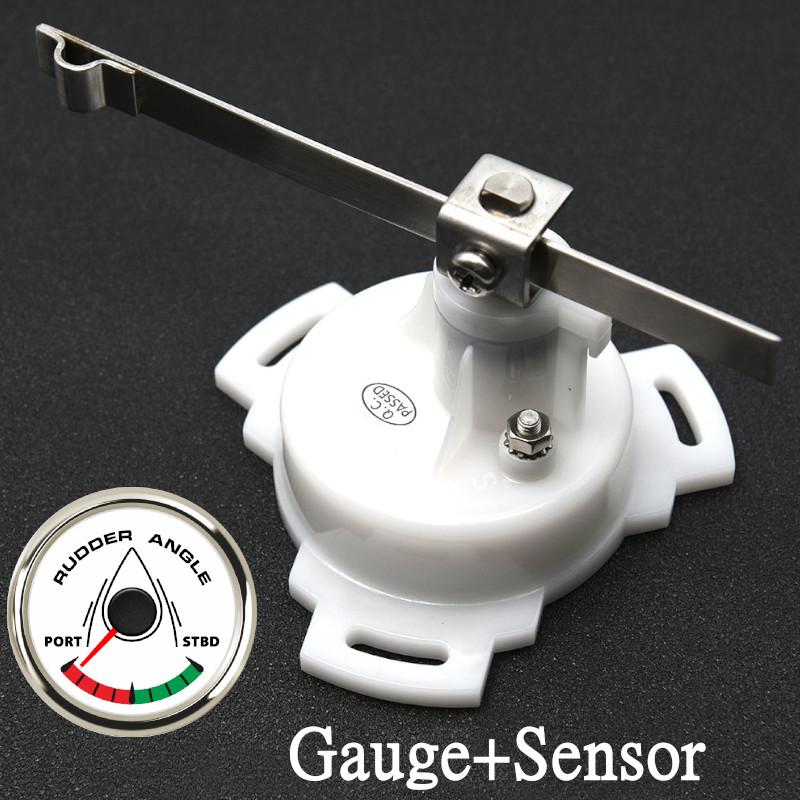 52mm 0-190ohm Wasserdichter Boots-Marine-Ruderwinkelsensor mit Ruderwinkelsensor 7-farbige Hintergrundbeleuchtung für Auto LKW 12V/24V