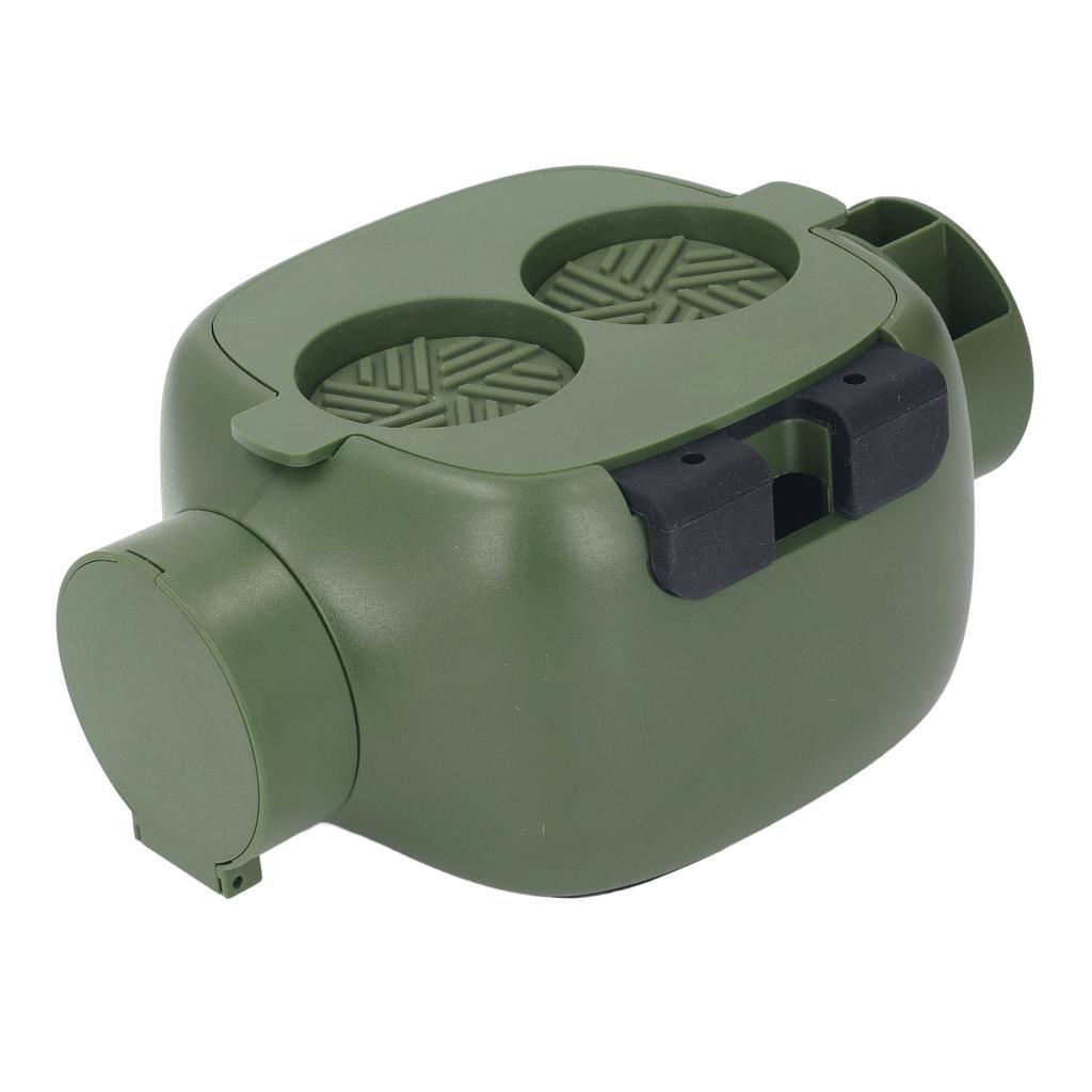 Mini Coffee Knock Box ABS Plastic Portable Coffee Ground Bin for Cafe Bar Kitchen Green