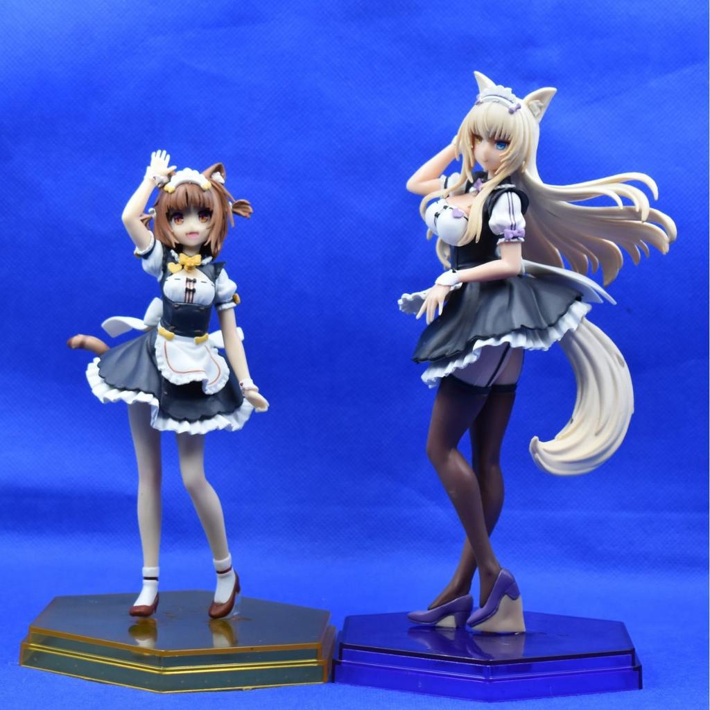 19CM Anime Nekopara Coconut Figure Standing Maid Outfit Ver Anime Azuki Model Toy Gift Collection Action Figure PVC