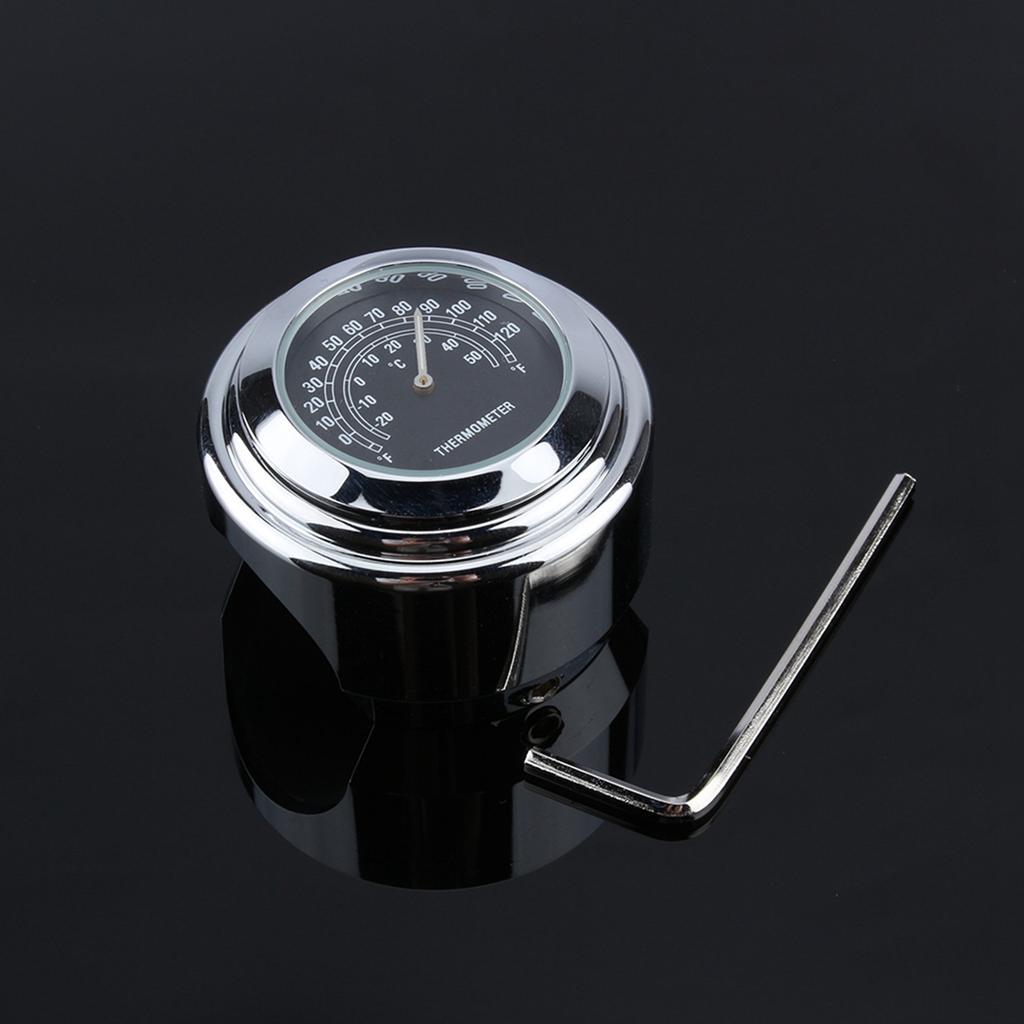Durable Aluminum Alloy 7 8  ‑ 1  Handlebar Thermometer for Motorcycle