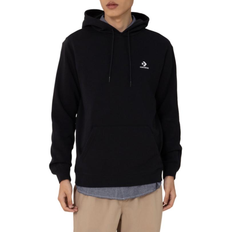 Converse Sweatshirts Men's Black Hooded Moderate MCH700-023