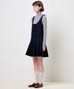 Plack Woman Pleated Denim Dress Deep Indigo