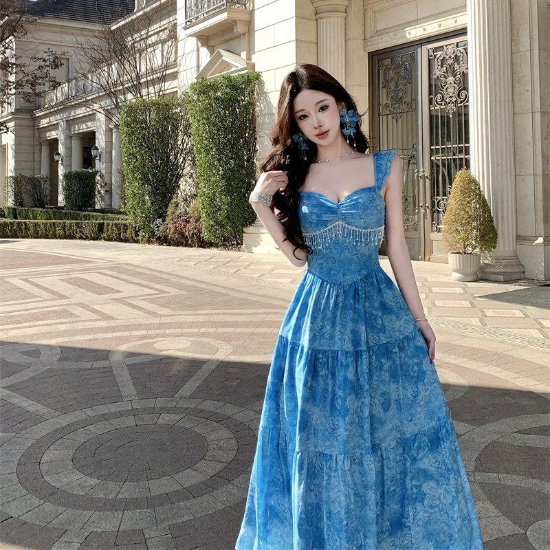 Sexy Backless Girl Chic Unique Beautiful French Waist High-end Birthday Dress Dress