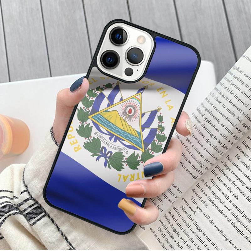 El Salvador National Flag Phone Case For iPhone 17 Air 16 15 14 11 12 13 Pro MAX Plus Cover Shell Coque