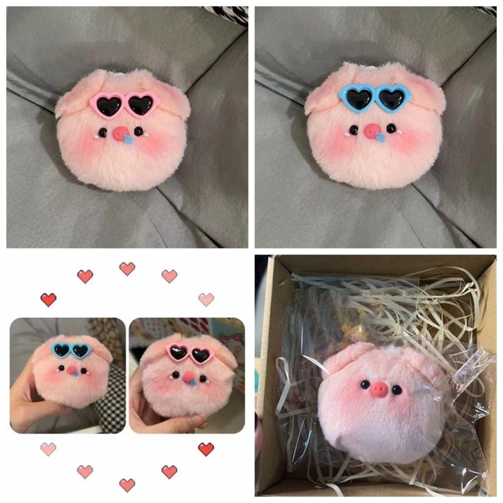 

Писк Жемчуг Свинья Солнцезащитные очки Свинья Плюшевый кулон Плюшевая кукла Мультфильм Детские подарки