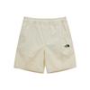 The North Face Elastic Waist Solid Color Loose Straight Leg Shorts Unisex Shorts Off-White NS6NP04C