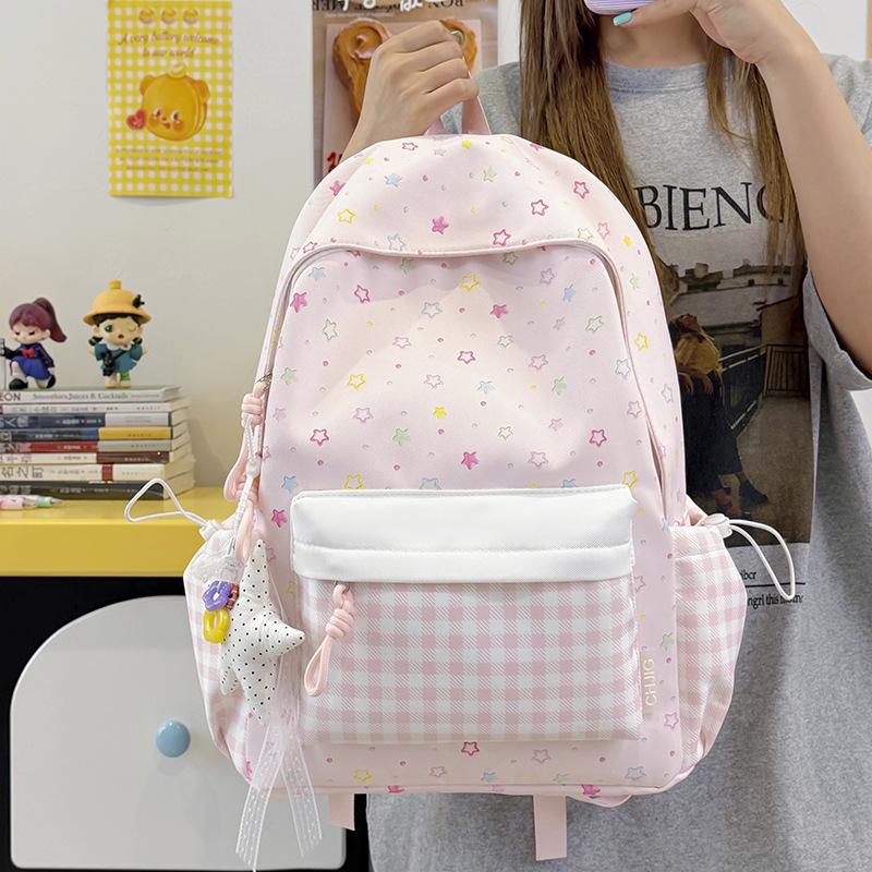 Schoolbag Japanese Korean version ins girl backpack stars cute backpack Japanese small fresh student junior high school schoolbag girl