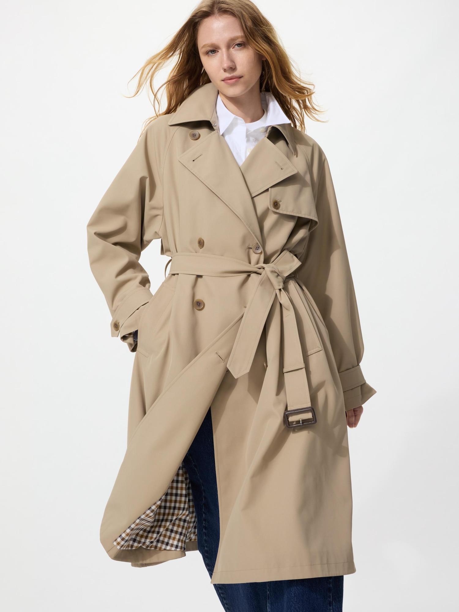 

Тренч Uniqlo Модель свободного кроя Uniqlo Япония 31 BEIGE/XS