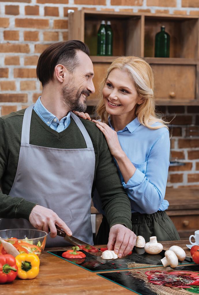 SZKLANA PŁYTA OCHRONNA NA KUCHENKĘ 90x52 GRANAT