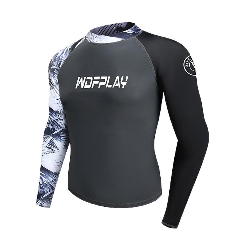 Mens UV Protection Rash Guard Set Quick Dry Swimwear Diving Surfing Snorkeling Water Sports